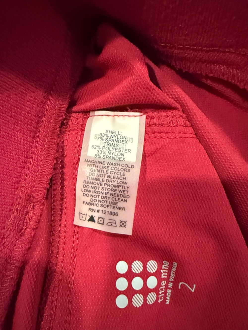Title Nine Red Women’s Shorts - Picture 3 of 7